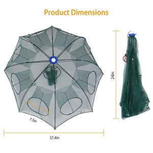 2 Pezzi Trappola Pieghevole per Acquacoltura, Rete per Esche da Pesca, Gabbia per Granchi e Gamberetti - Product Image 5