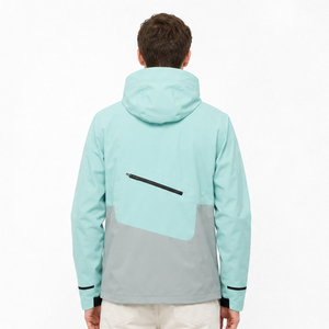 Chaqueta Cortavientos con Capucha para Hombre, Personalizable, de Invierno, Transpirable, con Cierre de Cremallera, MAX WORLD ENTERPRISES OEM, Venta al Por Mayor - Product Image 2