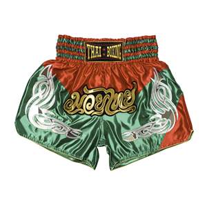 Pantalones cortos de Muay Thai, ligeros, transpirables, de tela satinada, con logo personalizado, cintura elástica, para entrenamiento, gimnasio, para hombres y mujeres, fitness. - Product Image 2