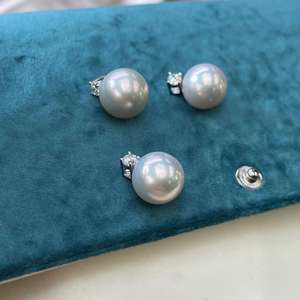 Collar de Perlas de Agua Dulce Edison Grandes para Mujer, Elegante Colgante de Plata S925 con Espejo y Luz Intensa, Inspirado en el Rey Conde - Product Image 3