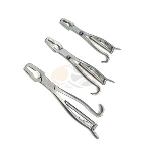 Ensemble de 3 pinces orthopédiques vétérinaires miniatures pour la réduction osseuse, pinces de maintien osseux en acier inoxydable, manuelles - Product Image 2