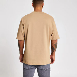 T-shirts surdimensionnés personnalisés avec logo, coupe épaules tombantes, style streetwear, t-shirts vierges surdimensionnés pour hommes - Product Image 2