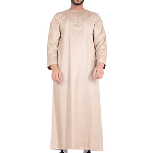 เสื้อคลุมอิสลามผู้ชายผ้าฝ้ายลำลองขายดีที่สุด สีและขนาดตามสั่ง ขายส่งราคาถูก - Product Image 1