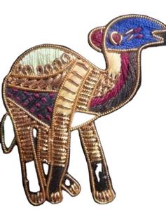 Broches de luxe brodées à la main en fil de bouillon, vente en gros à bas prix, magnifiques accessoires de vêtements fantaisie en forme de licorne et de cheval, en relief 3D - Product Image 5