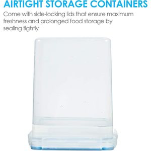 Large Food Storage Containers 5.2L / 175oz 4-Piece <b>Set</b> BPA-Free Plastic Airtight <b>Canisters</b> Lids for Flour Sugar Baking Supplies - Product Image 5