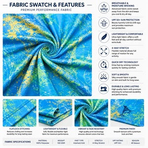 Sweat à capuche de pêche pour hommes UPF 50 Protection solaire Séchage rapide Respirant Manches longues Vente en gros OEM - Product Image 5