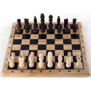 Jeu d'échecs en bois standard personnalisé avec logo, de haute qualité, fabriqué à la main, pour adultes - Product Image 1