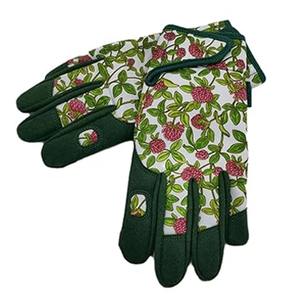Gants de jardinage d'hiver et de printemps en cuir à motif floral, avec poignée antidérapante, compatibles écran tactile et protection UV pour la sécurité au travail en extérieur - Product Image 4