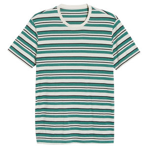 T-shirt pour homme All Over Lines, 100% polyester, personnalisable, faible MOQ, nouveau design, respirant, séchage rapide, t-shirts d'été - Product Image 2