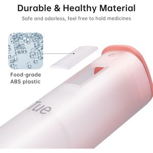 Grande Organizzatore Settimanale per Pillole da Viaggio, Contenitore per Vitamine con Maniglia Girevole, Portapillole AM PM Due Volte al Giorno - Product Image 2