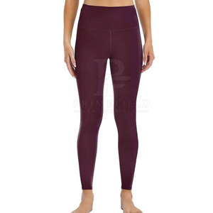 Ensemble de yoga pour femmes de qualité supérieure, tissu respirant écologique, taille élastique, logo sur le devant, 2 pièces, entraînement quotidien, fitness - Product Image 3