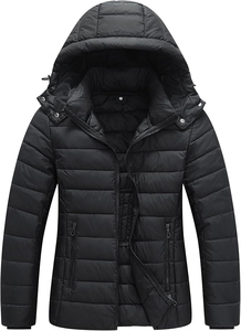 Custom Logo <b>Women</b> <b>Lightweight</b> <b>Waterproof</b> Short Puffer <b>Jacket</b> Thickened Insulated Quilted Winter Detachable Hoodie - Product Image 1