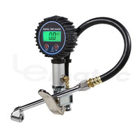 Gonfleur de pneus numérique pneumatique de précision LEMATEC DTI-13G OEM avec jauge de pression rétroéclairée 2,5 pouces, entrée d'air 1/4 pouce, tuyau de 43 cm, précis