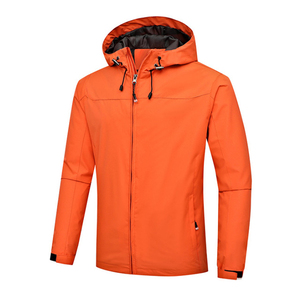Veste coupe-vent réfléchissante en polyester sur mesure pour homme, grande taille, design vintage rétro, imperméable, disponible en blanc, bleu marine, kaki - Product Image 1