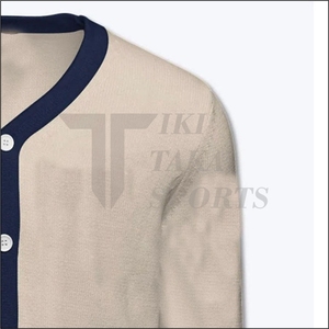 OEM High Quality Custom Men's V-neck Lace Knitted <b>Cardigan</b> <b>Sweater</b> Breathable Winter Wool/Nylon Full Sleeve Single Button - Product Image 4