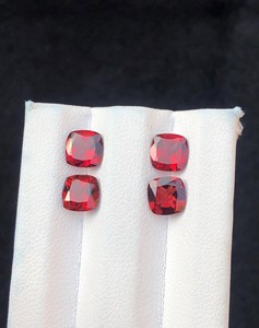 Pierre précieuse grenat rouge naturel 4,20 carats, véritable pierre rouge profonde, haute qualité, pour la fabrication de bijoux, vente en gros - Product Image 5