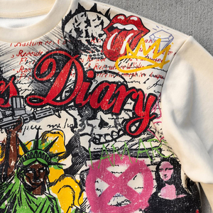 Camisetas Cortas de Algodón 100% con Estampado Gráfico Personalizado DTG, Estilo Holgado y de Corte Recto para Hombre - Product Image 5