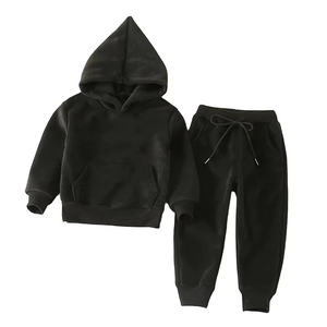 Ensemble de survêtement à capuche pour enfants, best-seller, en polyester/coton, décontracté, uni, confortable, taille XL, pour garçons, uniforme personnalisé, jeunes et adultes, respirant - Product Image 2