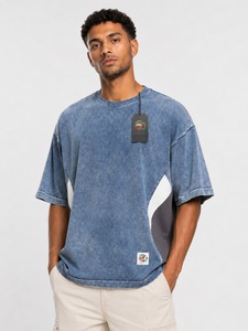 T-shirt personnalisé pour homme, 200 grammes, 100% coton, uni, écologique, tricoté, séchage rapide, coupe classique, lavage à l'acide, streetwear, col rond - Product Image 4