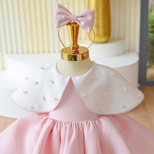 Vestido de Princesa para Niñas de 18 Años, Marca Nhung Nguyen, con Capa de Hombros con Volantes y Cuentas, Falda Voluminosa, Diseño Elegante para Ceremonias y Fiestas - Product Image 5