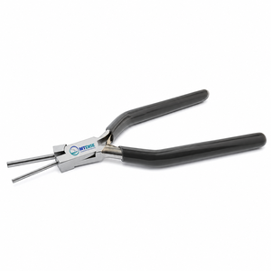 Pince à boucler professionnelle à bout rond en acier inoxydable, outil de fabrication de bijoux pour le façonnage de fils - Product Image 1