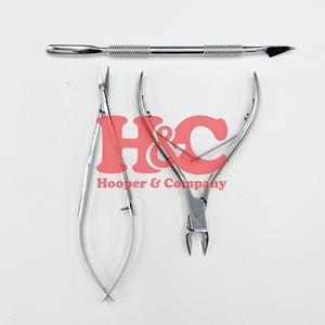 Hot Sale Nail Pusher <b>Manicure</b> Pedicure <b>Kit</b> with Stainless Steel Tools Straight Blade Nail Cutter & Nipper Customize Logo - Product Image 3