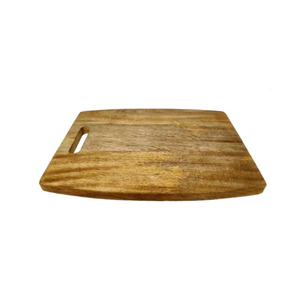 Planche à découper en bois naturel écologique, robuste, en bois massif, avec emplacement pour la poignée, pour servir fruits et viandes en cuisine - Product Image 2