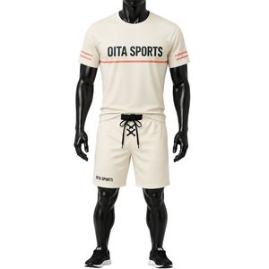 ชุดกีฬาฮอกกี้สำหรับผู้ชาย ชุดเสื้อเจอร์ซีย์และกางเกงขาสั้นโพลีเอสเตอร์ ชุดฝึกซ้อมทีม ชุดแข่งขันกลางแจ้ง เสื้อผ้าสำหรับการแสดงออกทางกีฬา - Product Image 1