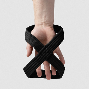 Custom weight lifting straps D-<b>ring</b> gym fitness workout training session deadlift pull up gymnastics powerlifting Gym Straps OEM - Product Image 1