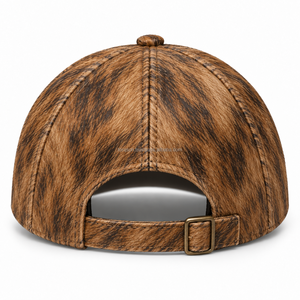 Casquettes en cuir de vachette à poils - Haute qualité, tailles personnalisées, unisexe, quatre saisons, service OEM avec tissu standard - Product Image 2