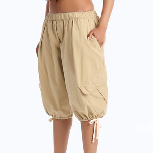 Shorts de mezclilla de verano de talle alto, pierna recta, estampados, sexys, elásticos, talla grande, con lavado arena, con botones y cremallera, de secado rápido para mujer - Product Image 2