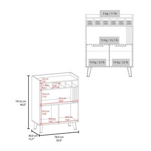 Mobile Bar per Conservazione e Esposizione Vini in Legno Wengé - Product Image 6