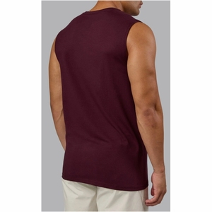 Débardeur de sport pour homme de haute qualité, imprimé sur mesure, sans manches, streetwear fitness, en coton côtelé - Product Image 3