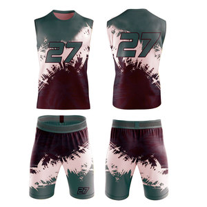 ชุดกีฬาโพลีเอสเตอร์ระบายอากาศได้ดี สวมใส่สบาย เหมาะสำหรับกีฬาฟลักก์ฟุตบอล กิจกรรมกลางแจ้ง พร้อมเพิ่มความยืดหยุ่นในการเคลื่อนไหว - Product Image 1