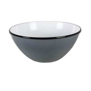 Maravilloso cuenco de sopa Grande Real personalizado con borde blanco azul recubierto de polvo bien diseñado Metal latón borde giratorio excelente fiesta - Product Image 4