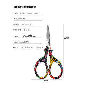 Tijeras Coloridas Phoenix de Acero Inoxidable, Mini Tijeras para Cortar Hilo, Bordado y Relieve, Tijeras Artesanales para el Hogar - Product Image 2