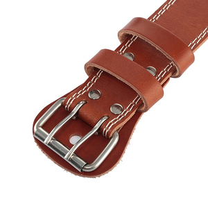 Ceinture de soutien lombaire en cuir marron unisexe pour adultes, attelle de compression dorsale pour soulager la douleur et corriger la posture - Product Image 5