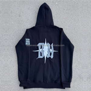 Ensemble survêtement Y2K deux pièces ensemble hommes vêtements survêtement personnalisé décontracté Streetwear haut court à capuche survêtement hommes - Product Image 4