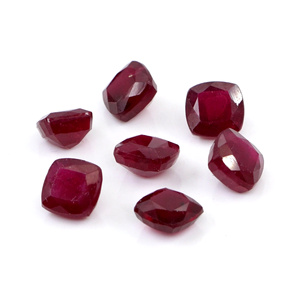 Natural Bangkok Ruby Calibrated 6mm <b>Cushion</b>, Natural Loose Faceted Ruby Gemstone For Jewelry Making Ready To Use - Product Image 5