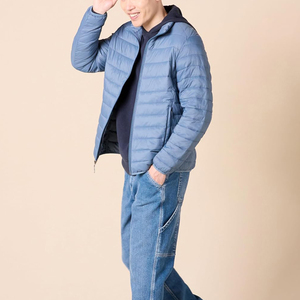 Mens Lightweight Puffer <b>Jacket</b> Winter Warm <b>Packable</b> Down Coat Stand Collar Zip Up Outerwear Windproof Quilted Casual Travel Tops - Product Image 2