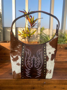 Nouveau populaire point de botte usiné à la main en cuir de vachette Hobo sac pour femmes mode en cuir véritable dissimulé transporter sac à bandoulière - Product Image 2