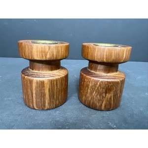 Porte-bougie en teck artisanal avec globe en verre - Vente en gros Moradabad - Product Image 2