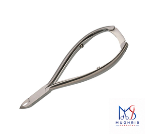 Cuticle Nipper 12 cm, <b>Box</b> Joint, D/Spring with <b>Lock</b> Sharp Tip Wide Jaw Opening <b>for</b> Thick Nails Adult Use - Product Image 2