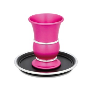 Juego de Copas y Platos de Aluminio para Kiddush, Diseño Moderno, Ecológico y Sostenible, Regalo de Boda Único, Decoración para el Hogar - Product Image 5