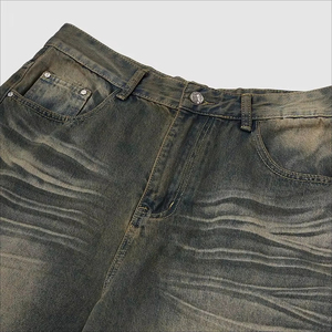 Pantalon en jean noir coupe ample pour homme, nouvelle collection, design original, denim baggy, pantalon Polar Skate pour grands garçons - Product Image 4