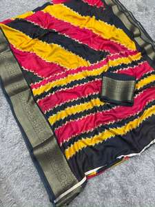 Último modelo deslumbrante de sari indio de diseño tradicional en algodón Mull, exclusivo para fiestas y bodas, sari llamativo. - Product Image 2