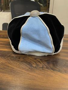 Custom Name Number Velvet Honours Cap Embroidery Wholesale OEM <b>Flat</b> Brim Snapback Graduation Academic Unisex Headwear - Product Image 5