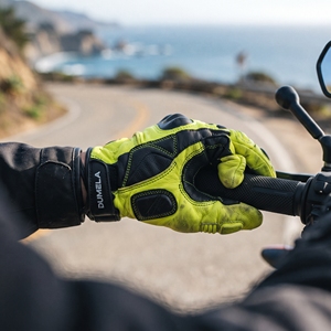 DUMELA INTERNATIONAL Leather Full-Finger Motorbike <b>Gloves</b>-Breathable Wrist Support <b>Touchscreen</b> Needle Detection Four Seasons Use - Product Image 4
