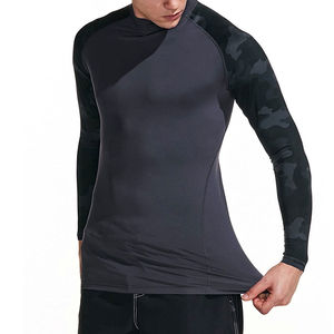 Rashguard de compression respirant et écologique à manches longues pour hommes, idéal pour le Jiu-Jitsu BJJ et le MMA (sans kimono), service OEM disponible - Product Image 3