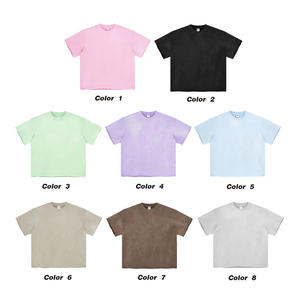 Camiseta con Logotipo Personalizado, Precio al por Mayor, Camiseta con Lavado Ácido, 100% Algodón, Camiseta Oversize de Moda para Hombre - Product Image 5